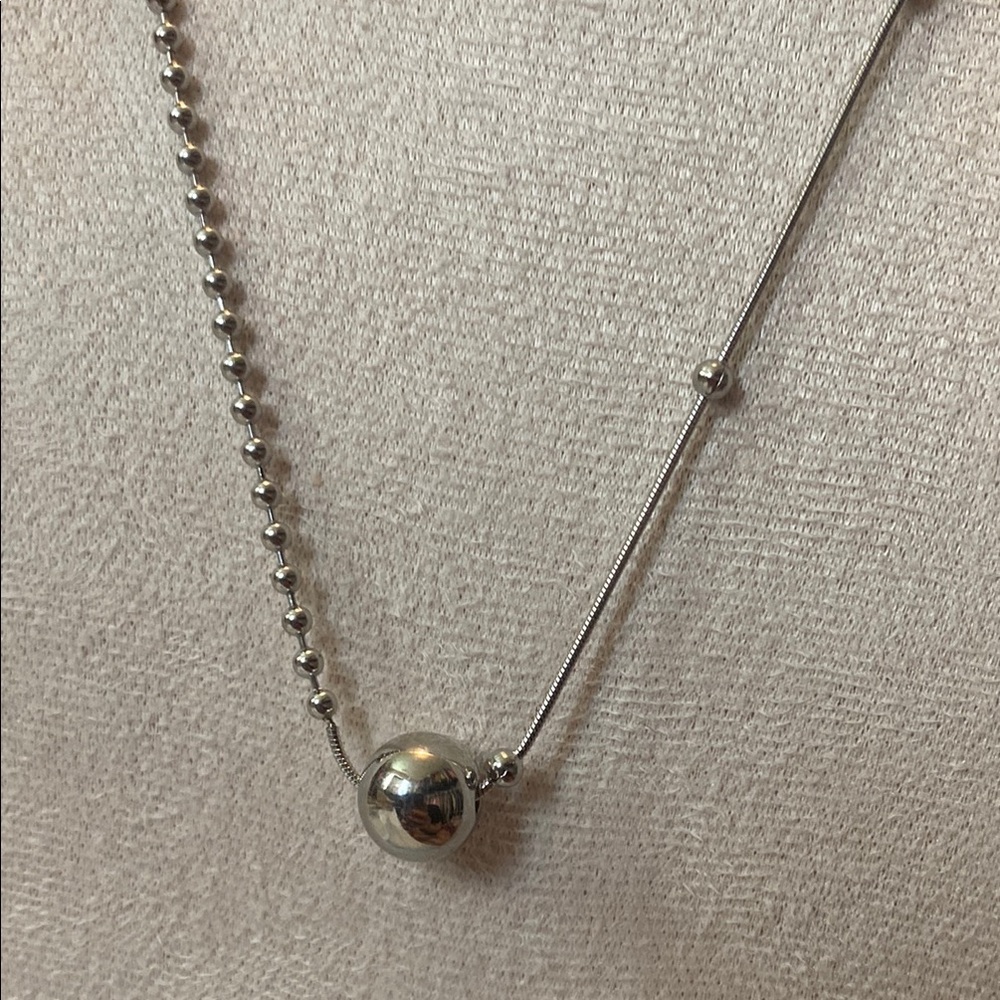 Stainless Steel Ball Necklace - Picture 2 of 4